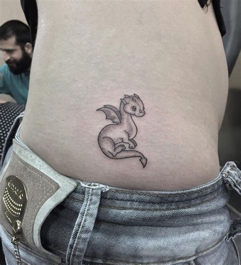 pretty dragon tattoos|simple dragon tattoos for women.